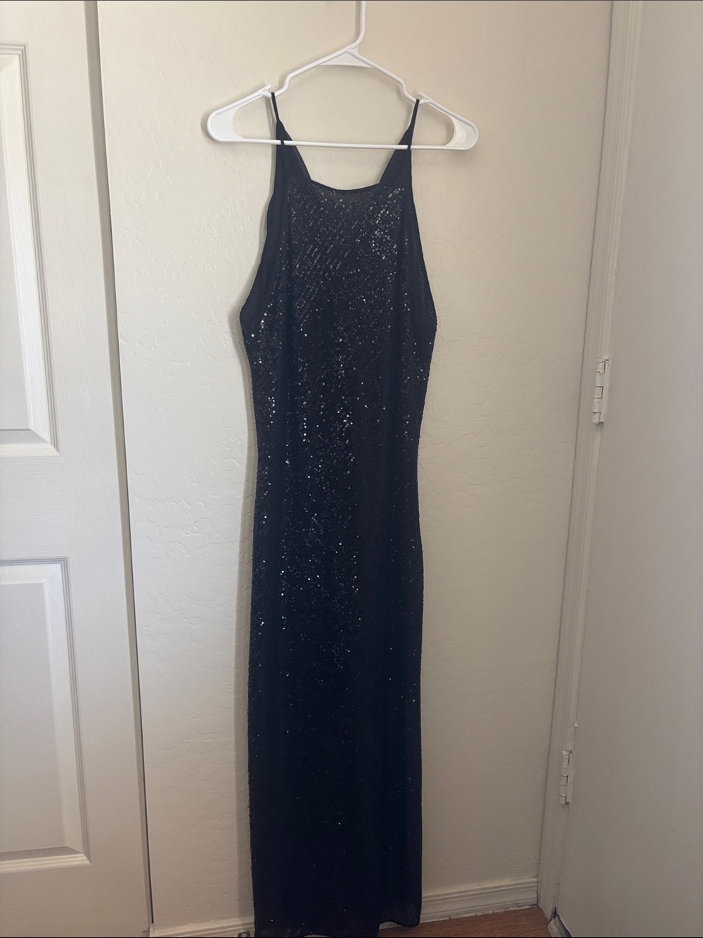 Zara Black Sequin Maxi Dress